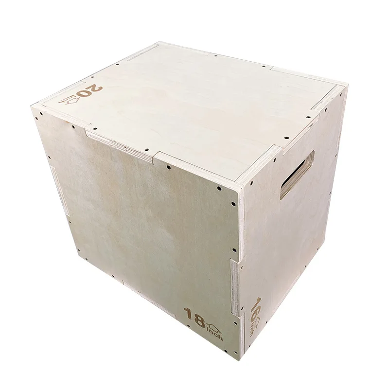 Box Jump Plyo - 2026 Holz-Plyo-Sprungbox für Indoor-Fitness und Sprungübungen