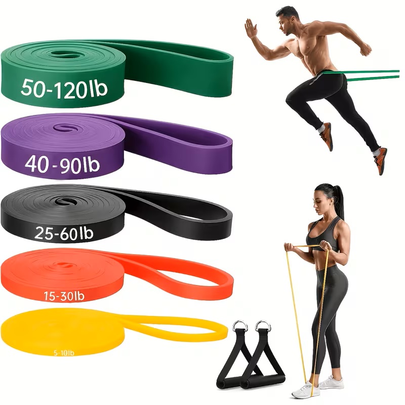 Pull Up Assist Band - 3/5-teiliges Set Klimmzugbänder, Widerstandsbänder, Klimmzug-Assistenzbänder, Widerstandsbänder