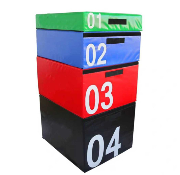 Box Jump Plyo - Fitness-Studio PU-Leder Sprungbox Weiche Schaumstoff Plyo-Box