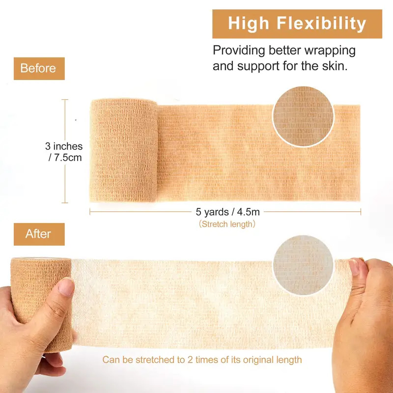 Finger Tape Athletic - Hautfarbenes, sportliches Wickelband, selbstklebende, elastische Bandage,
