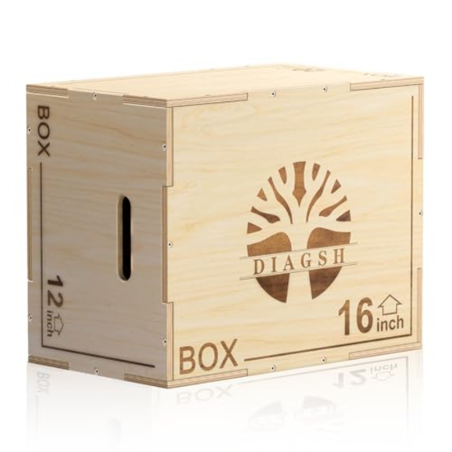 Box Jump Plyo - Plyo-Box - 3-in-1 Sprungplattform aus Holz
