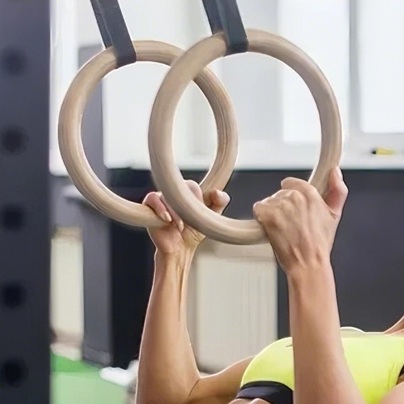 2 Teile/para Holz Tragbare Gym – Gymnastic Ring Wood Bewertung und Preis