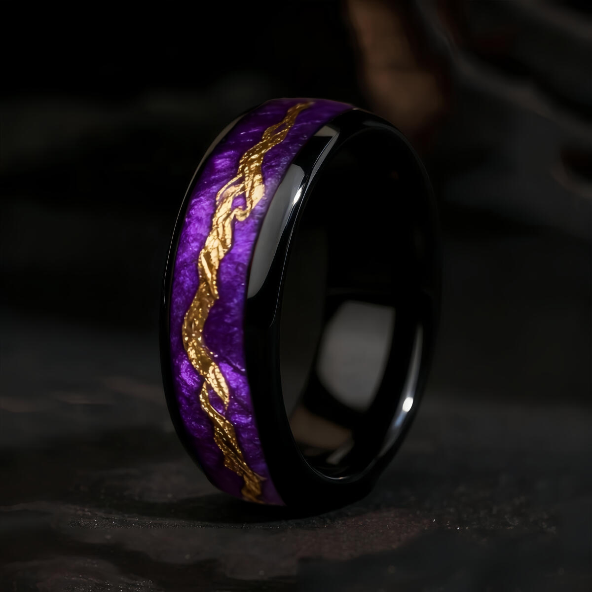 Modischer schwarzer Herrenring – Gymnastic Ring Wood Bewertung und Preis