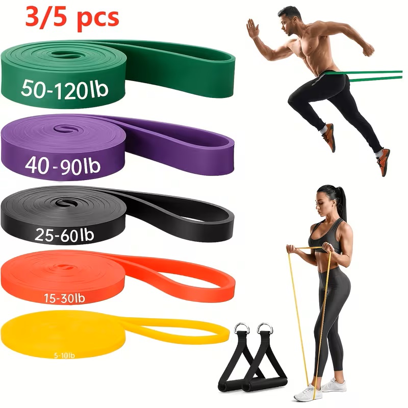 3/5-teiliges Set Klimmzugbände – Pull Up Assist Band Bewertung und Preis