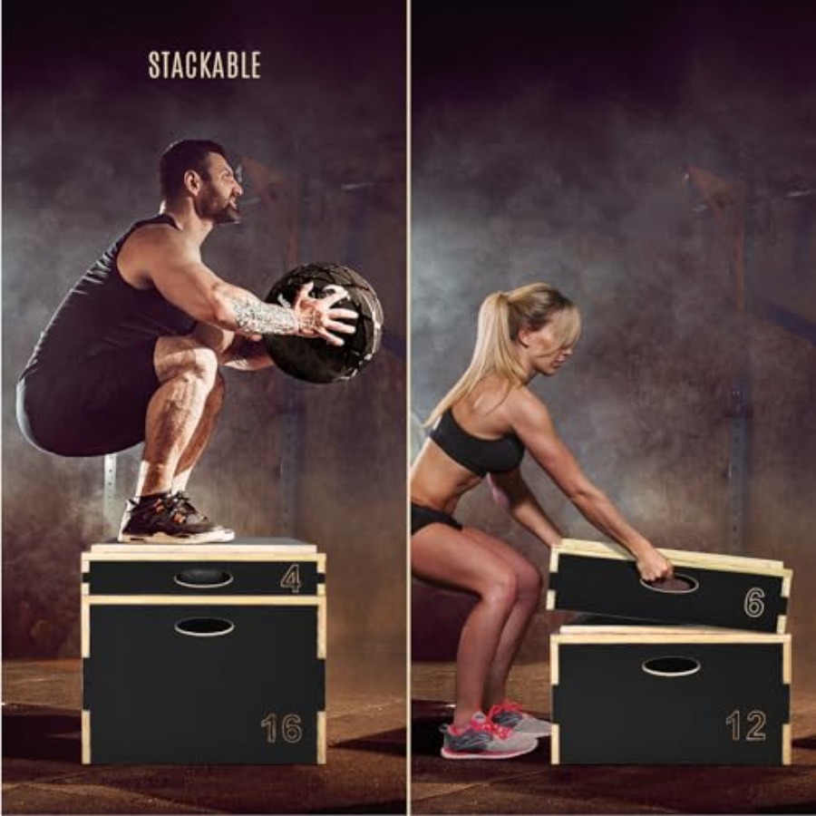 3-in-1 Holz-Plyobox für Sprung – Box Jump Plyo Bewertung und Preis