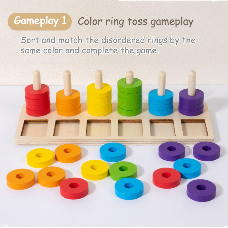 Montessori Gedächtnistraining  – Gymnastic Ring Wood Bewertung und Preis