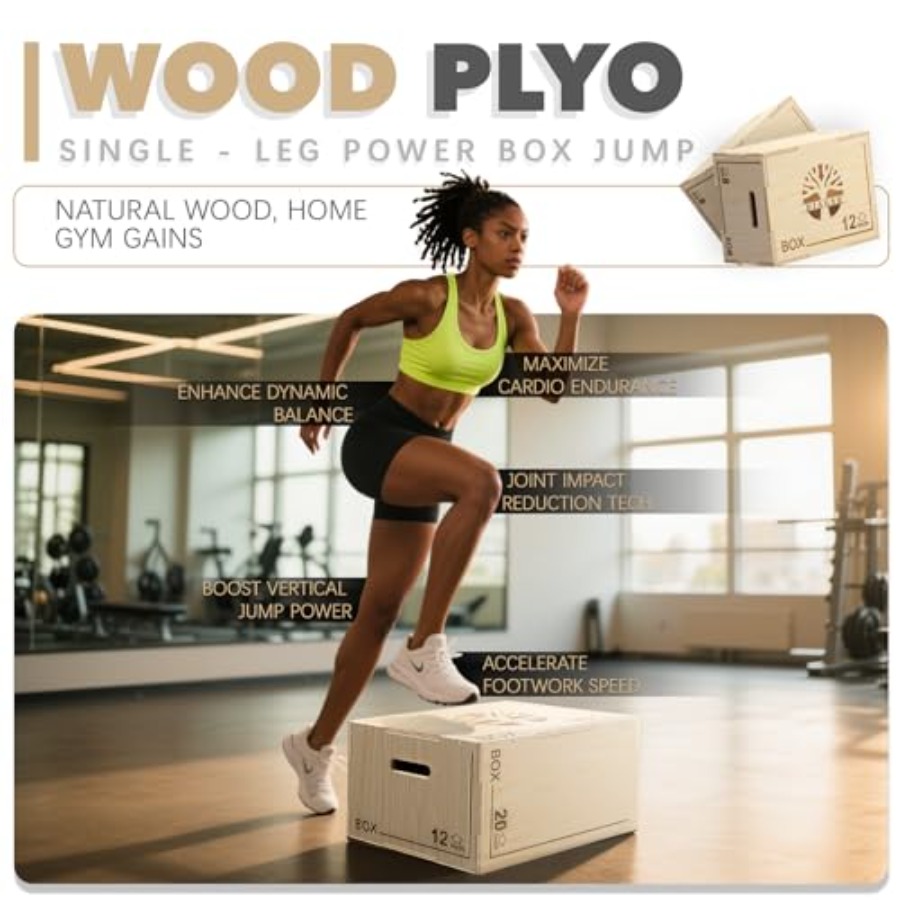 Plyo-Box - 3-in-1 Sprungplattf – Box Jump Plyo Bewertung und Preis